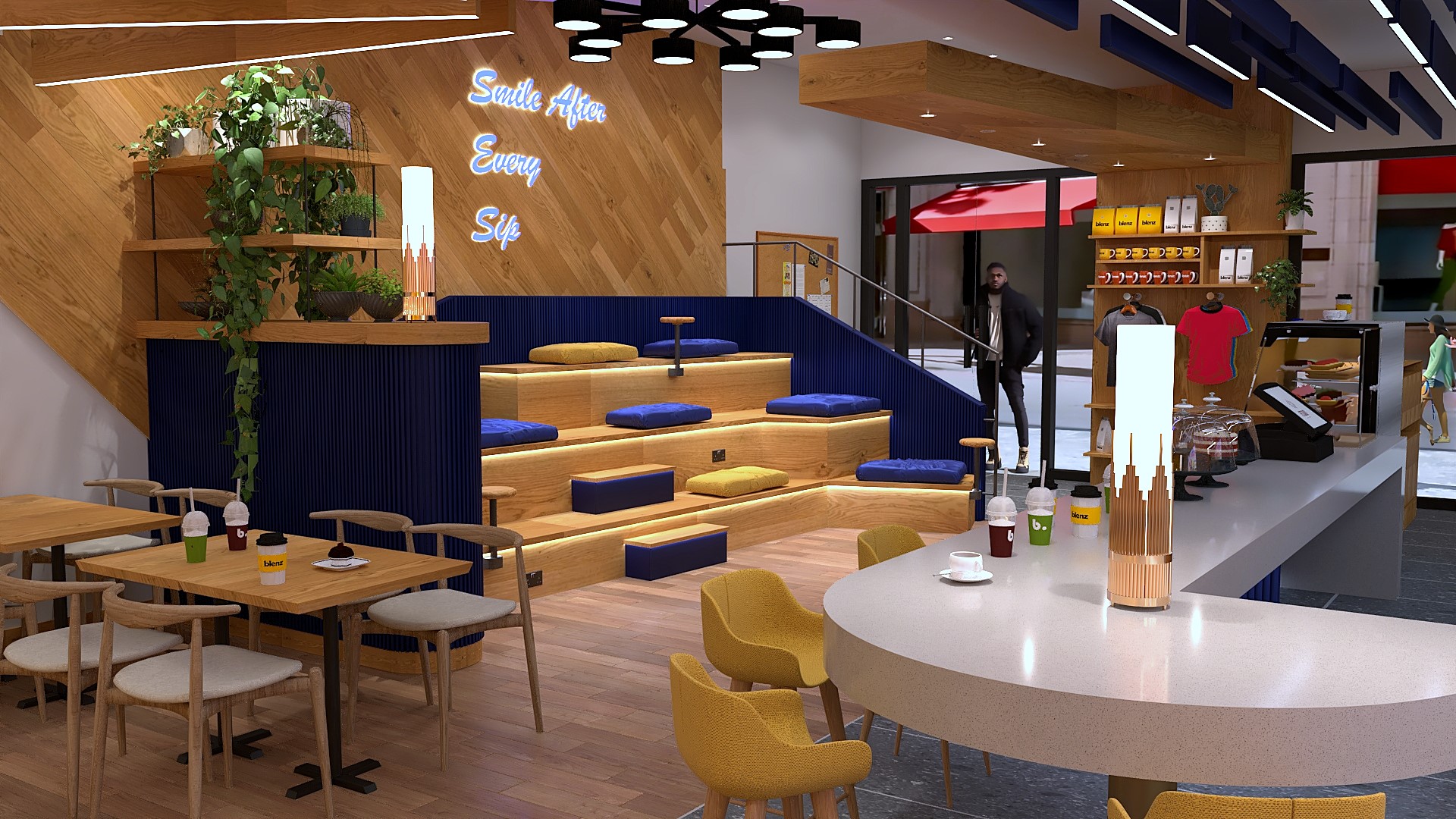 blenz interior — bleacher seating, empty shell