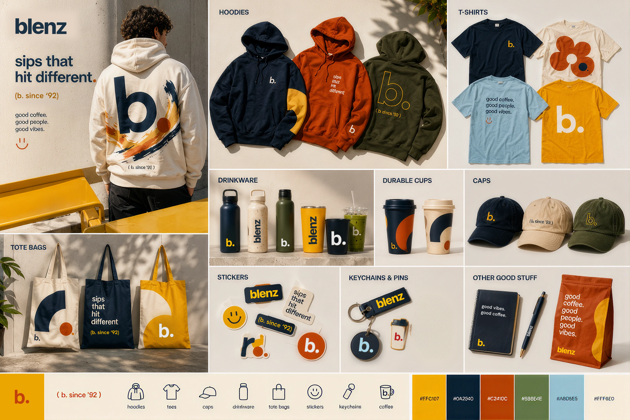 blenz merch collage 10 — merch categories lookbook