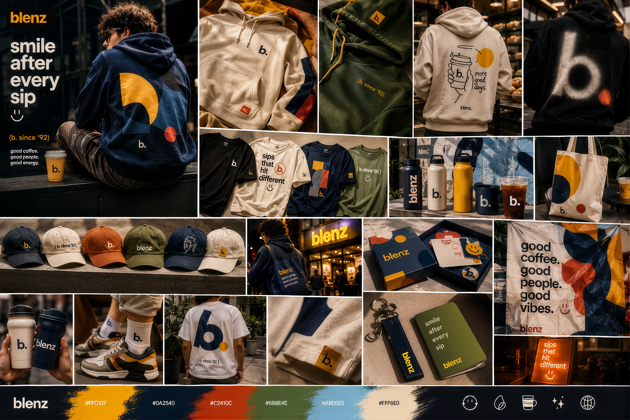 blenz merch collage 9 — product lookbook
