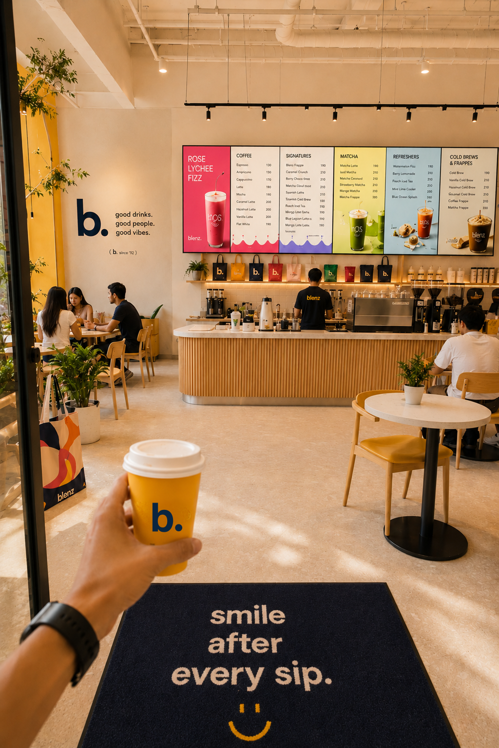 blenz customer POV — guest view of the brand